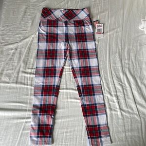 NWT Girls Tartan Plaid Vineyard Vines Leggings Size XS